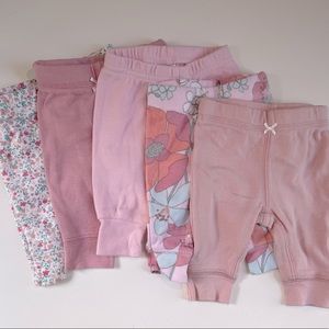 Carters Newborn Girls Legging Bundle